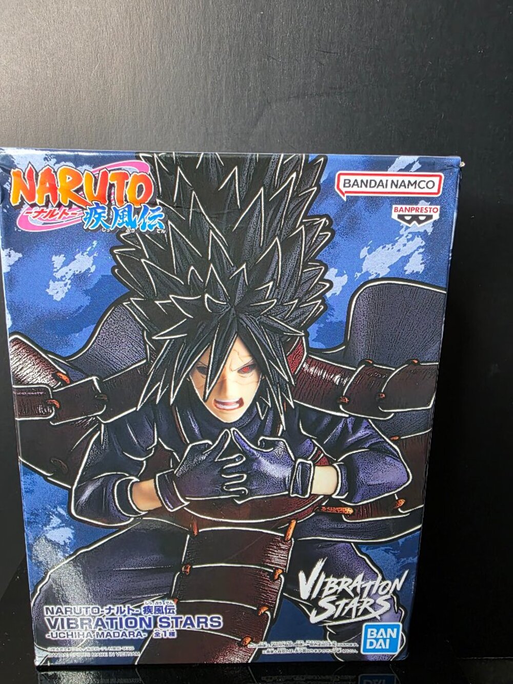 Naruto Shippuden Vibration Stars Uchiha Madara Figure Banpresto Bandai NEW